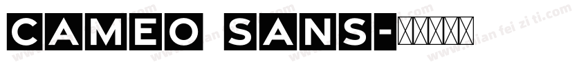 cameo sans字体转换